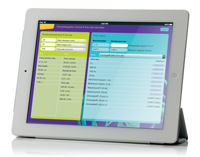 Chromatography Volume & Flow Rate Calculator