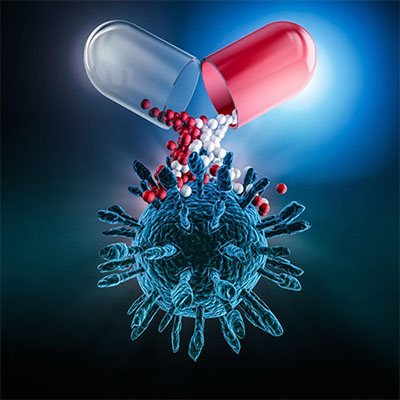 Administration cibl&eacute;e de m&eacute;dicaments &ndash; Les capsules de m&eacute;dicament lib&egrave;rent les principes actifs directement au niveau de la cellule malade pour une administration pr&eacute;cise du m&eacute;dicament.