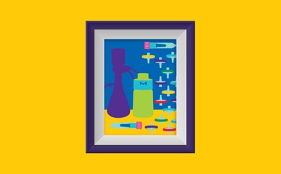 <p>The Art of Filtration 3.0</p>
Graphic showing a framed photo with cartoon illustrations of filtration devices handing on a wall.