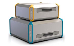 Pop-Bio Vü 成像系统 照片显示 Pop-Bio Vü 化学发光和荧光成像系统。