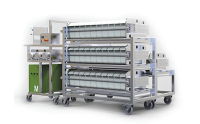 Mobius® FlexReady solution for large-scale clarification, processing up to 5 kg of protein or 2,000 L volumes at 2.5 g/L expression