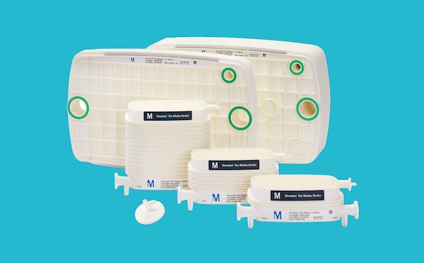 Viresolve® Pro Solution Filters; all 6 sizes from the largest-magnus 2.2 device-to the smallest-micro 40 device.