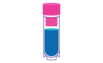 An illustration of PDOS samples being thawed, showing vials in a thawing process. An illustration of PDOS samples being thawed, showing vials in a thawing process.