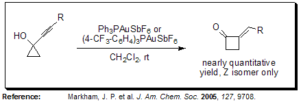 Ring Expansions of Alkynylcycloalkanols Ring Expansions of Alkynylcycloalkanols