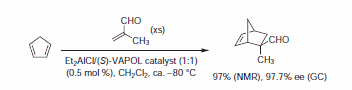 cycloaddition of acrolein with cyclopentadiene cycloaddition of acrolein with cyclopentadiene