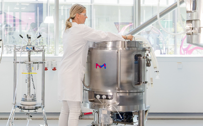 Single-Use Formulation Mixing for Aseptic Drug Manufacturing Single-use mixing system used during aseptic drug product formulation. Image depicts formulation mixing operations designed to support gentle, low-shear mixing prior to sterile filtration and final fill.