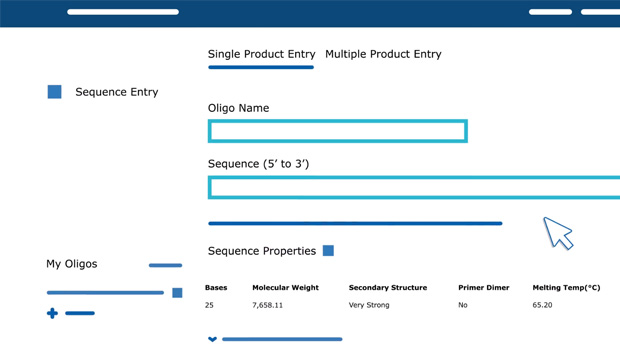 Online Oligo Ordering 