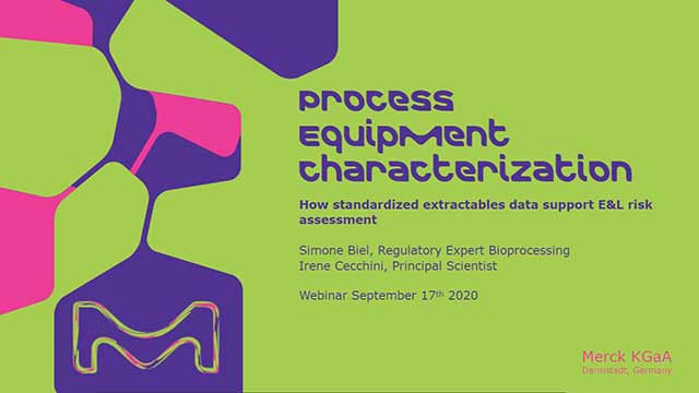 <p>Webinar: Process Equipment Characterization – How Standardized Extractables Data Support E&amp;L Risk Assessment</p>
Webinar: Process Equipment Characterization – How Standardized Extractables Data Support E&L Risk Assessment