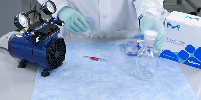 <p>Unboxing and Filtering with the Millicup™-FLEX Disposable Vacuum Filtration Unit</p>
Initial frame of the related video
