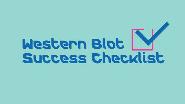 Western blot success checklist Western blot success checklist