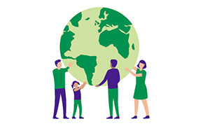 Partner with us for Sustainability 地球を支える人々