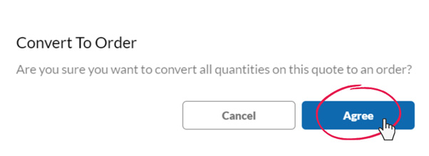 Convert to Order Convert to Order