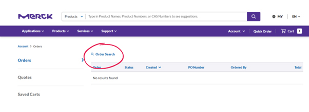 Order Search Order Search
