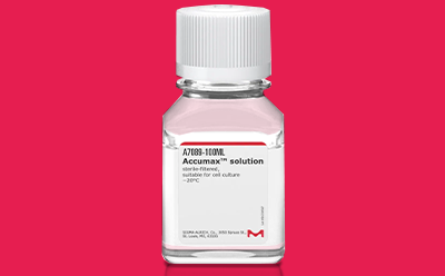 Accumax bottle on red background Accumax bottle on red background