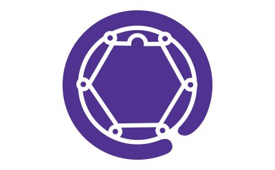 A  circular purple icon featuring a stylized white structure representing a molecular or ring-based schematic, typically associated with analytical chemistry techniques such as gas chromatography. 