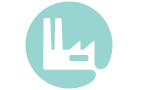 <p>Establishing mRNA capabilities</p>
 Iconography representing mRNA production capacity