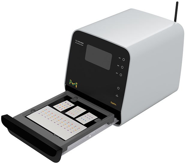 TLC Explorer Simultaneous placement of multiple TLC plates for analysis in the TLC Explorer