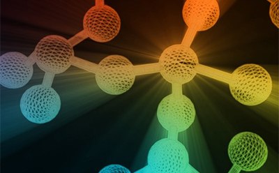Ejemplo de estructura molecular de un polímero Ejemplo de estructura molecular de un polímero