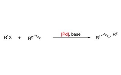 Heck cross-coupling reaction scheme for C-C bond formation