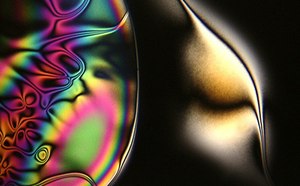 Los cristales líquidos son líquidos fluidos, con el orden orientacional y posicional de sus moléculas constituyentes que se encuentran en un material cristalino típico