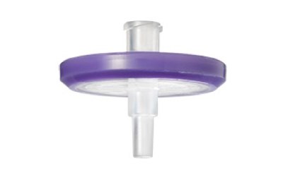Nylon Millex<sup>®</sup> syringe filter Zoomed photograph of a 33 mm Millex<sup>®</sup> syringe filter with nylon membrane