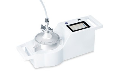 The portable MAS-100 Atmos® compressed gas sampler for microbial detection in compressed gas from pharmaceutical, cosmetic, food & beverage industry.