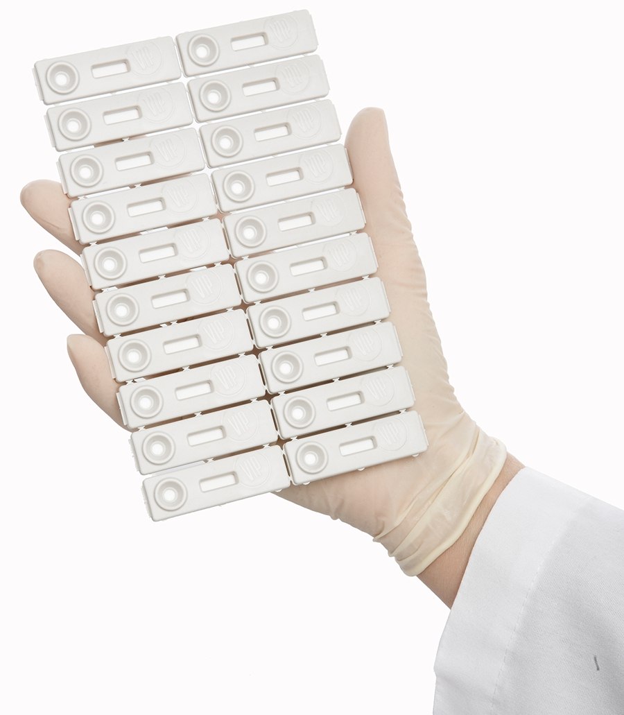 Prueba de flujo lateral para la detección de Salmonella