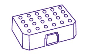 Dibujo lineal de una gradilla