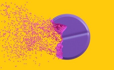 Comprimidos de disoluci&oacute;n que representan un aumento de las tasas de disoluci&oacute;n y una mayor solubilidad del principio activo.