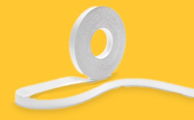 Hi Flow™ Plus Sample Slit Rolls Hi-Flow™ Plus Sample Slit Rolls for Lateral Flow Assays on yellow background.