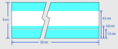 Standard Hi-Flow™ Plus membrane card dimensions Dimensiones de la tarjeta de membranas Hi-Flow™ Plus