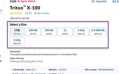 Chip Based SKU Selection Podrá seleccionar cuantas unidades desea pedir. Esta sección se ha optimizado para hacer ajustes más rápidos y fáciles