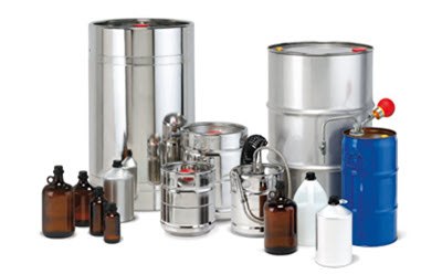 Barrels, glass bottles, PTFE bottles, and other packagings