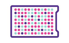 Custom Cell Line Development Cartoon of 96 well plate showing different colored wells to indicate differential staining of cells in as