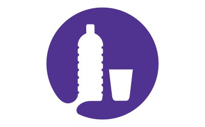A pictogram set against a purple background depicts a bottle and glass of water in white. This pictogram symbolizes the media and suggests its potential role as a source of contamination from elemental impurities. A pictogram set against a purple background depicts a bottle and glass of water in white. This pictogram symbolizes the media and suggests its potential role as a source of contamination from elemental impurities.