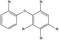 Flame Retardant Analytical Standards Pentabromodiphenyl ether. A EU-banned flame retardant substance.