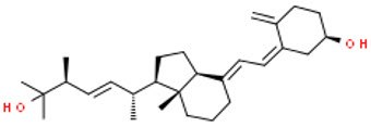Chemical structure of Vitamin D Metabolites 3-epi-25-hydroxyvitamin D2 schematic