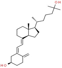 Chemical structure of Vitamin D Metabolites 3-epi-25-hydroxyvitamin D3 schematic