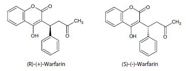 Structures of warfarin enantiomers Figure 1. Structures of Warfarin<sup>™</sup> Enantiomers