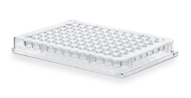 Millicell® Ultra-low Attachment Plate Millicell<sup>®</sup> Ultra-low attachment plate. The plate has a frosted surface to improve plate reading and fight light glare, and numbering on the top and bottom of the plate to easily navigate in 96-wells.