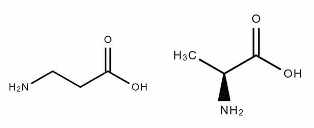 Alanine structure Chemical structure of -alanine and L--alanine