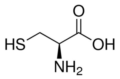 L-cysteine chemical structure L-cysteine chemical structure