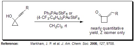 Ring Expansions of Alkynylcycloalkanols Ring Expansions of Alkynylcycloalkanols