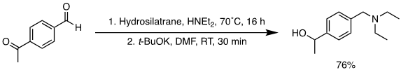 1-hydrosilatrane-image-4 Two-step one-pot tandem DRA/reduction of a ketoaldehyde using 1-hydrosilatrane.3