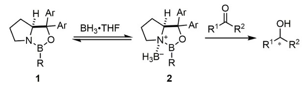 Corey–Itsuno or Corey–Bakshi–Shibata (CBS) Reduction Chemical reaction for the Corey–Itsuno or Corey–Bakshi–Shibata (CBS) Reduction of chiral oxazaborolidine