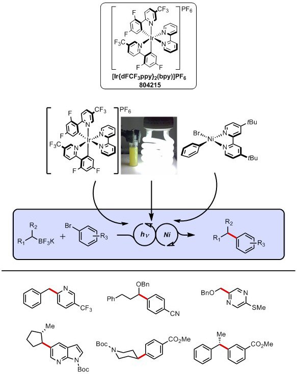Photoredox Iridium Structures Photoredox Iridium Catalyst for Single Electron Transfer (SET) Cross-Coupling structures