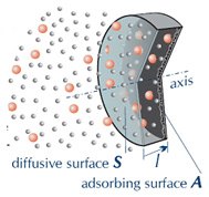 Diffusive surface and absorbing surface Diffusive surface and absorbing surface