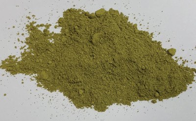Hemp Buds “Finola” after Grinding in a Cryo Ball Mill. Resulting Particle Size <100 μm. Hemp Buds “Finola” after Grinding in a Cryo Ball Mill. Resulting Particle Size <100 μm.