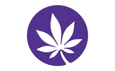 A stylized white cannabis leaf on a purple circular background, representing cannabis or plant-based products. A stylized white cannabis leaf on a purple circular background, representing cannabis or plant-based products.