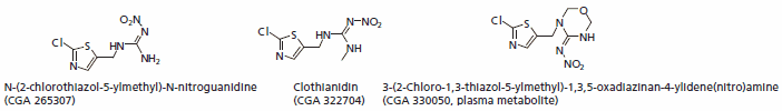 Major Metabolites of Thiamethoxam Major Metabolites of Thiamethoxam